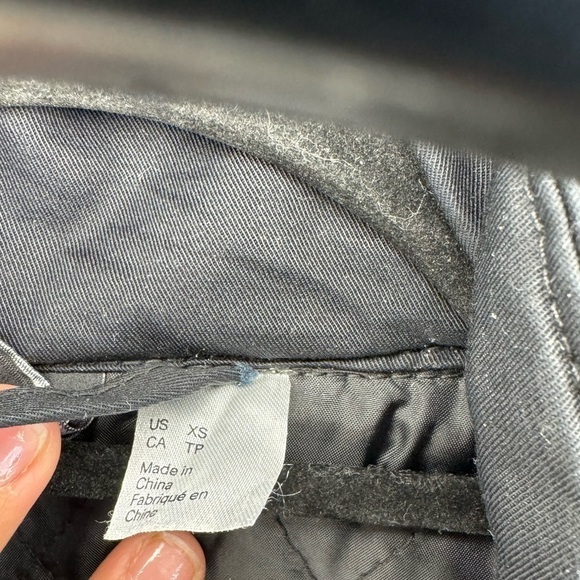 Divided H&M Zip UP & Button Up Black Hooded Coat | SIZE XS - Picture 6 of 10